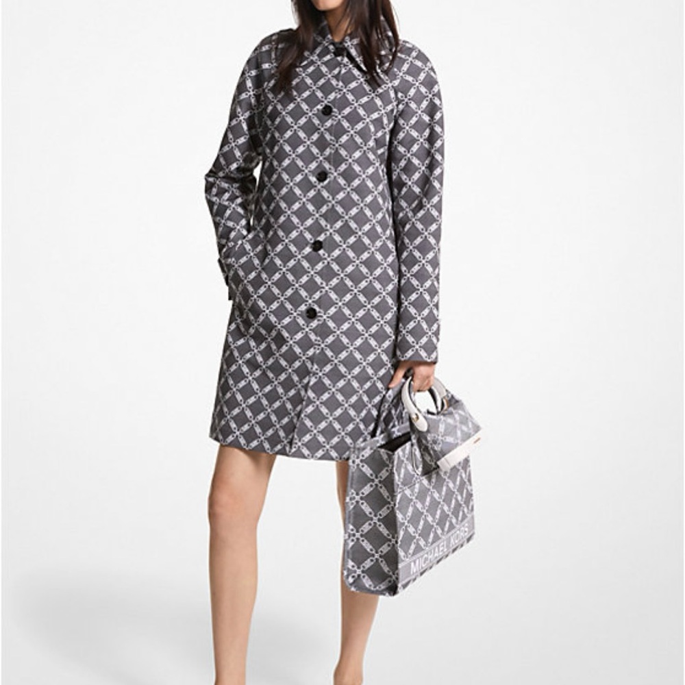 Michael Kors Gray Patterned Women's Dress